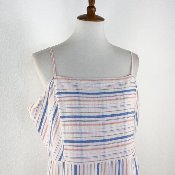 GAP White Blue Stripe Sleeveless Dress - Picture 2 of 6